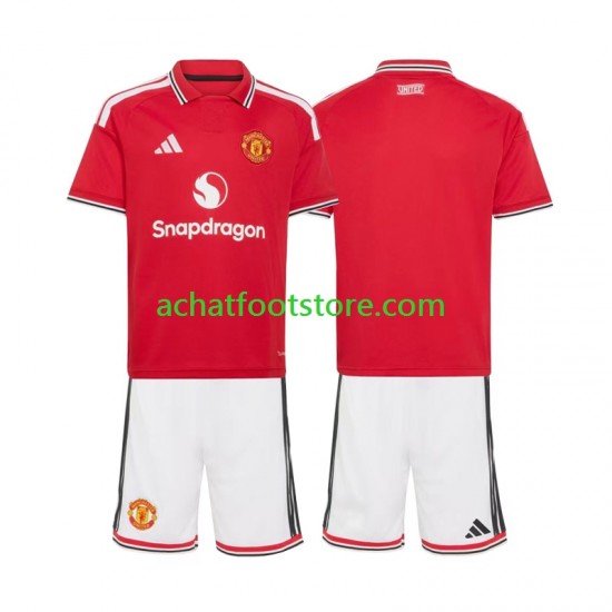 Maillot Manchester United Domicile Tenue pour Enfant 2026-2027 Manche Courte