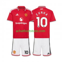 Maillot Manchester United Matheus Cunha 10 Domicile Tenue pour Enfant 2026-2027 Manche Courte Maillot Manchester United Matheus Cunha 10 Domicile Tenue pour Enfant 2026-2027 Manche Courte