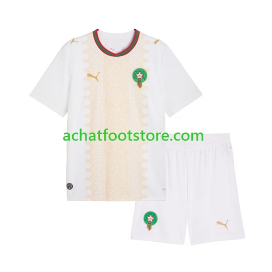 Maillot Maroc Extérieur Tenue pour Enfant 2026 Manche Courte