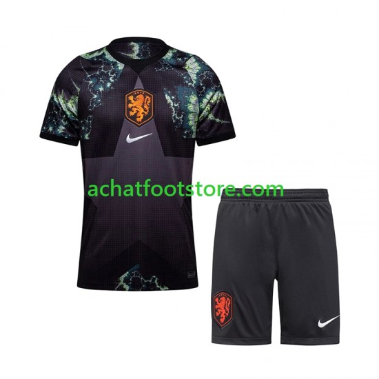 Maillot Pays-Bas Gardien Extérieur Tenue pour Enfant Coupe du Monde 2026 Manche Courte