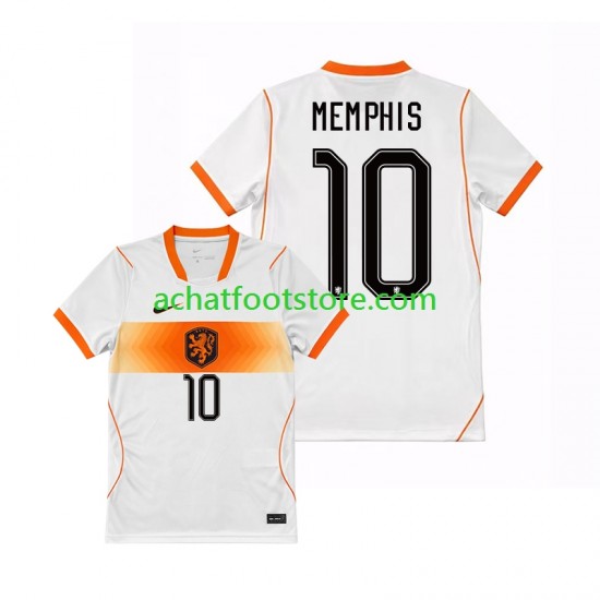 Maillot Pays-Bas Memphis Depay 10 Extérieur Tenue pour Homme Coupe du Monde 2026 Manche Courte