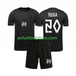 Maillot Norvège Antonio NUSA 20 Extérieur Tenue pour Enfant Coupe du Monde 2026 Manche Courte