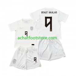 Maillot Norvège Braut Haaland 9 3ème Tenue pour Enfant Coupe du Monde 2026 Manche Courte