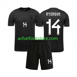 Maillot Norvège Julian Ryerson 14 Extérieur Tenue pour Enfant Coupe du Monde 2026 Manche Courte