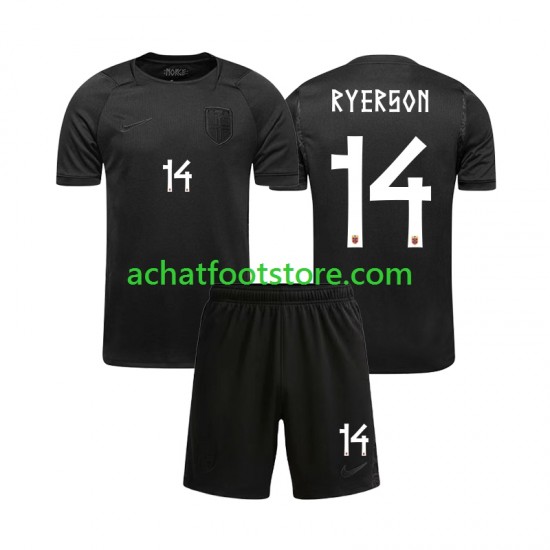 Maillot Norvège Julian Ryerson 14 Extérieur Tenue pour Enfant Coupe du Monde 2026 Manche Courte