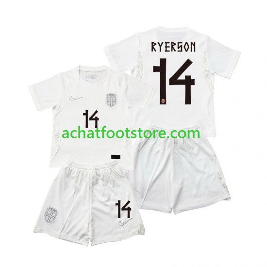 Maillot Norvège Julian Ryerson 14 3ème Tenue pour Enfant Coupe du Monde 2026 Manche Courte