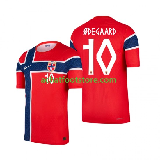 Maillot Norvège Martin Odegaard 10 Domicile Tenue pour Homme Coupe du Monde 2026 Manche Courte