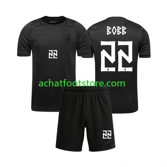 Maillot Norvège Oscar Bobb 22 Extérieur Tenue pour Enfant Coupe du Monde 2026 Manche Courte