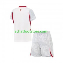 Maillot Pologne Domicile Tenue pour Enfant Coupe du Monde 2026 Manche Courte