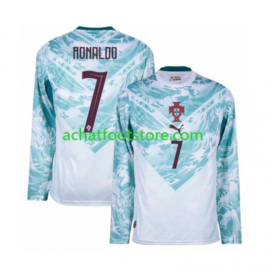 Maillot Portugal Cristiano Ronaldo 7 Extérieur Tenue pour Homme Coupe du Monde 2026 Manche Longue