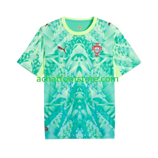 Maillot Portugal Gardien Domicile Tenue pour Homme Coupe du Monde 2026 Manche Courte