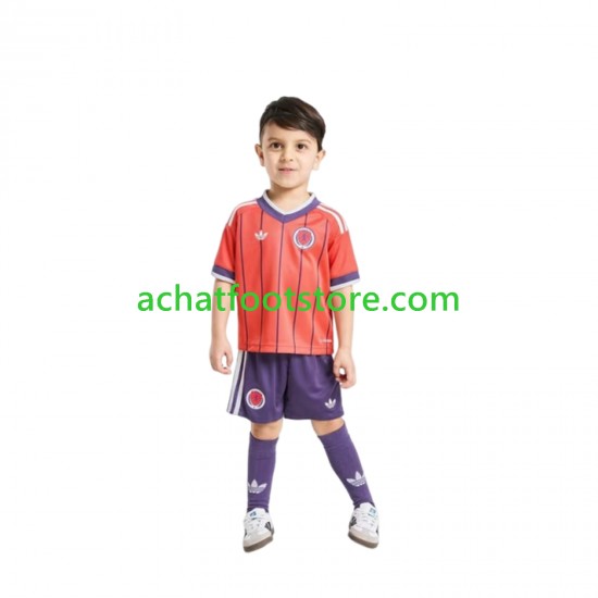 Maillot Écosse Extérieur Tenue pour Enfant Coupe du Monde 2026 Manche Courte