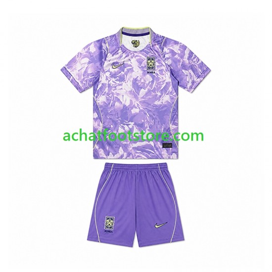 Maillot Corée du Sud Extérieur Tenue pour Enfant Coupe du Monde 2026 Manche Courte