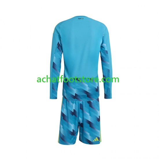 Maillot Espagne Gardien Domicile Tenue pour Enfant Coupe du Monde 2026 Manche Longue