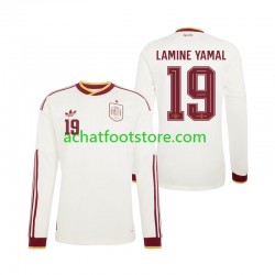 Maillot Espagne Lamine Yamal 19 Extérieur Tenue pour Homme Coupe du Monde 2026 Manche Longue