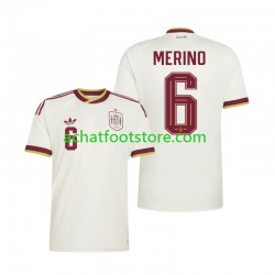 Maillot Espagne Mikel Merino 6 Extérieur Tenue pour Homme Coupe du Monde 2026 Manche Courte