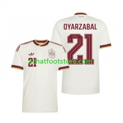 Maillot Espagne Mikel Oyarzabal 21 Extérieur Tenue pour Homme Coupe du Monde 2026 Manche Courte