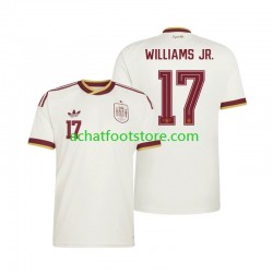Maillot Espagne Nico Williams 17 Extérieur Tenue pour Homme Coupe du Monde 2026 Manche Courte