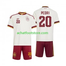 Maillot Espagne Pedri 20 Extérieur Tenue pour Enfant Coupe du Monde 2026 Manche Courte