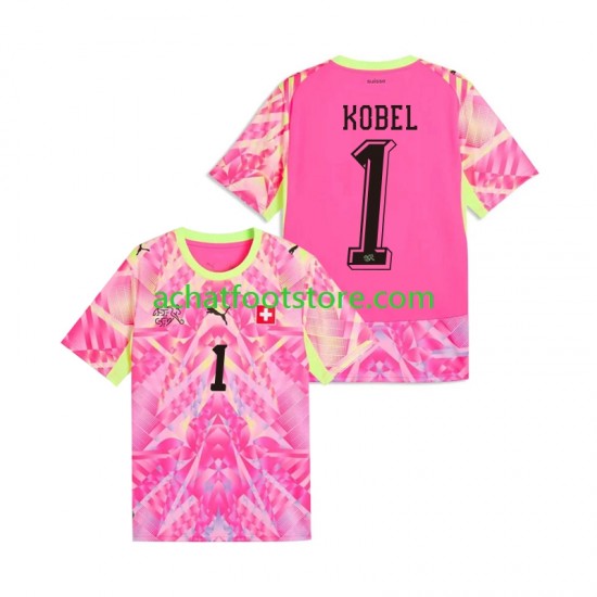 Maillot Suisse Gregor Kobel 1 Gardien Extérieur Tenue pour Homme Coupe du Monde 2026 Manche Courte