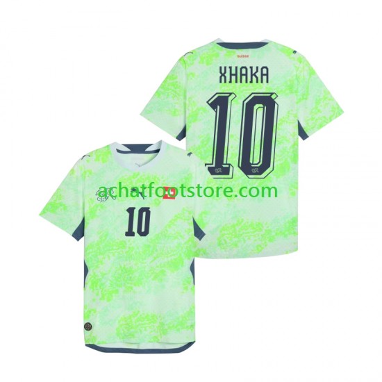 Maillot Suisse Granit Xhaka 10 Extérieur Tenue pour Homme Coupe du Monde 2026 Manche Courte