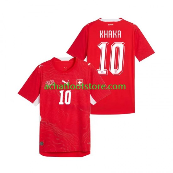 Maillot Suisse Granit Xhaka 10 Domicile Tenue pour Homme Coupe du Monde 2026 Manche Courte