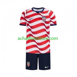 Maillot États-Unis Domicile Tenue pour Enfant Coupe du Monde 2026 Manche Courte