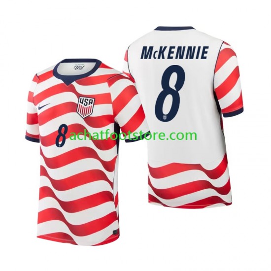 Maillot États-Unis Weston McKennie 8 Domicile Tenue pour Homme Coupe du Monde 2026 Manche Courte