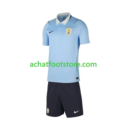 Maillot Uruguay Domicile Tenue pour Enfant Coupe du Monde 2026 Manche Courte