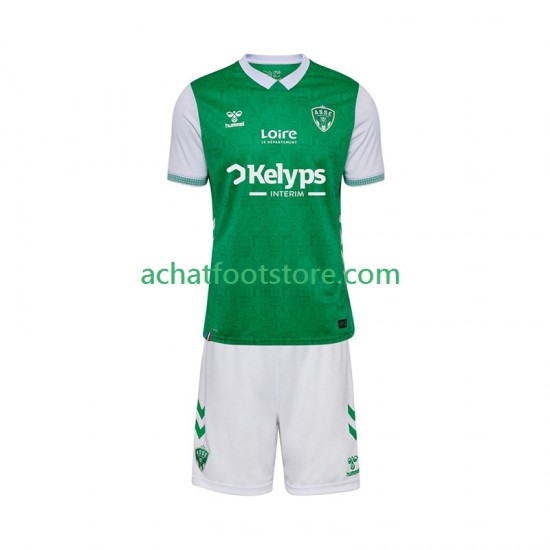 Maillot AS Saint-Etienne Domicile Tenue pour Enfant 2025-2026 Manche Courte