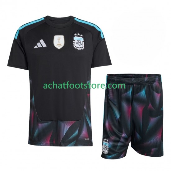 Maillot Argentine Gardien Domicile Tenue pour Enfant Coupe du Monde 2026 Manche Courte