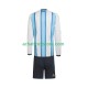 Maillot Argentine Domicile Tenue pour Enfant Coupe du Monde 2026 Manche Longue