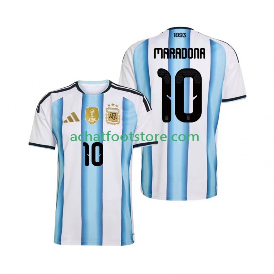 Maillot Argentine Maradona 10 Domicile Tenue pour Homme Coupe du Monde 2026 Manche Courte
