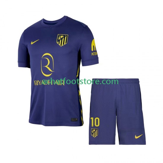 Maillot Atlético Madrid Alex Baena 10 Extérieur Tenue pour Enfant 2025-2026 Manche Courte