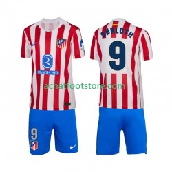 Maillot Atlético Madrid Alexander Sorloth 9 Domicile Tenue pour Enfant 2025-2026 Manche Courte