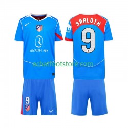 Maillot Atlético Madrid Alexander Sorloth 9 3ème Tenue pour Enfant 2025-2026 Manche Courte