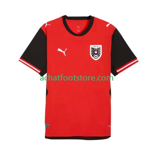 Maillot Autriche Domicile Tenue pour Homme Coupe du Monde 2026 Manche Courte