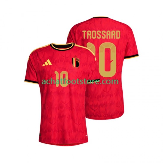 Maillot Belgique Leandro Trossard 10 Domicile Tenue pour Homme Coupe du Monde 2026 Manche Courte