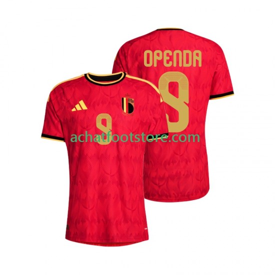 Maillot Belgique Openda 9 Domicile Tenue pour Homme Coupe du Monde 2026 Manche Courte