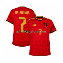 Maillot Belgique de bruyne 7 Domicile Tenue pour Homme Coupe du Monde 2026 Manche Courte