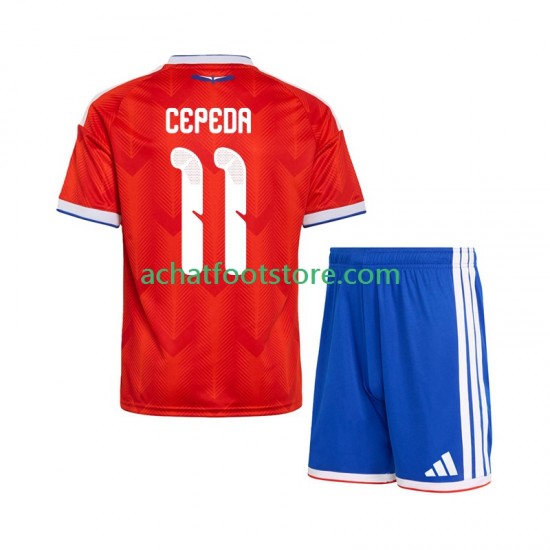 Maillot Chili Lucas Cepeda 11 Domicile Tenue pour Enfant 2026 Manche Courte