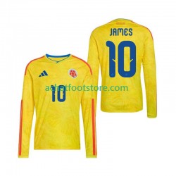 Maillot Colombie James Rodriguez 10 Domicile Tenue pour Homme Coupe du Monde 2026 Manche Longue