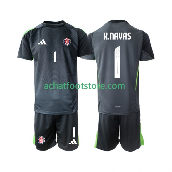 Maillot Costa Rica Keylor Navas 1 Gardien Extérieur Tenue pour Enfant 2025 Manche Courte