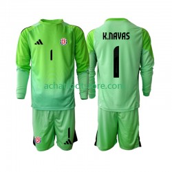 Maillot Costa Rica Keylor Navas 1 Gardien Domicile Tenue pour Enfant 2025 Manche Longue Maillot Costa Rica Keylor Navas 1 Gardien Domicile Tenue pour Enfant 2025 Manche Longue