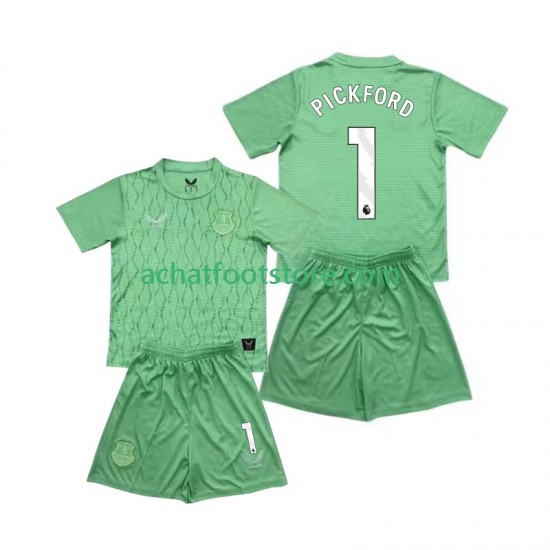 Maillot Everton Pickford 1 Gardien Domicile Tenue pour Enfant 2025-2026 Manche Courte