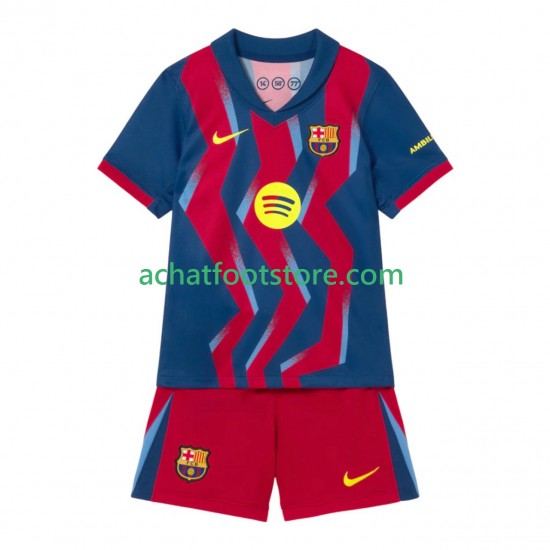 Maillot FC Barcelone 4ème Tenue pour Enfant 2025-2026 Manche Courte