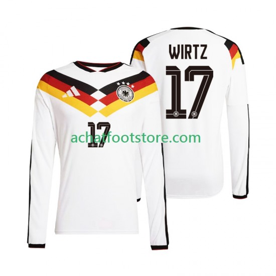 Maillot Allemagne Florian Wirtz 17 Domicile Tenue pour Homme Coupe du Monde 2026 Manche Longue