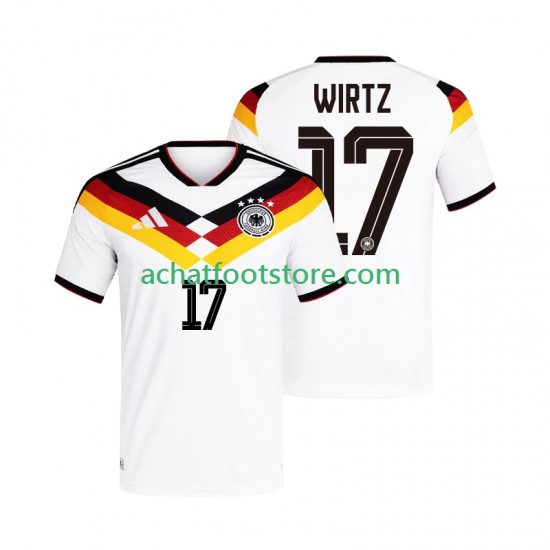 Maillot Allemagne Florian Wirtz 17 Domicile Tenue pour Homme Coupe du Monde 2026 Manche Courte