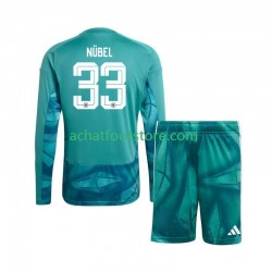 Maillot Allemagne Alexander Nubel 33 Gardien Domicile Tenue pour Enfant Coupe du Monde 2026 Manche Longue