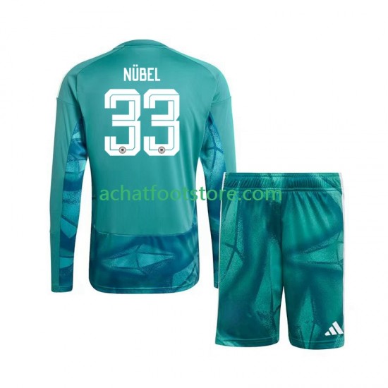 Maillot Allemagne Alexander Nubel 33 Gardien Domicile Tenue pour Enfant Coupe du Monde 2026 Manche Longue